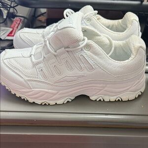 Avia All-White Athletic Sneakers